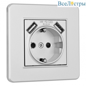 Розетка Arte Milano SET16-1-47-1 silver
