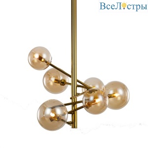 Люстра на штанге Delight Collection Globe Mobile MX19009070-6B gold