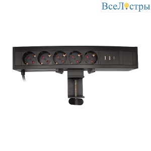 Блок розеток LE4 (5 секции 2 USB + 1 type-C беспроводная зарядка) Mebax 00-00002875