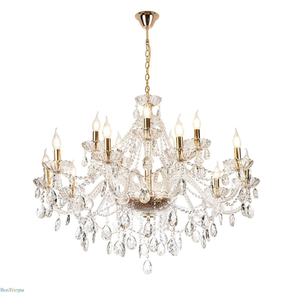 подвесная люстра modelight mdl.7068.15hc gd