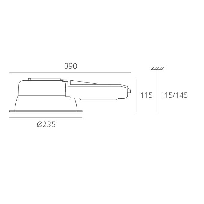 встраиваемый светильник l596750 luceri artemide