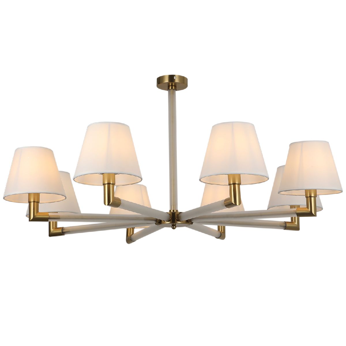 люстра на штанге illumico il0501-8p-79 brass