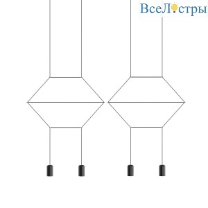 Подвесной светильник ImperiumLoft Via Wireflow Polyhedral 144326-22