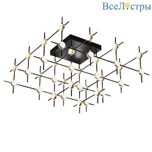 Потолочная люстра DeLight Collection Molecular MX18001067-36A black/gold