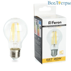 Лампа светодиодная Feron LB-620 Шар E27 20W 2700K 38245