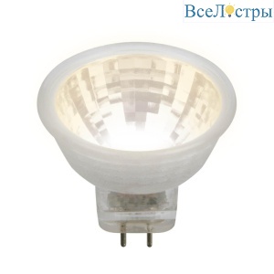Лампа светодиодная (UL-00001700) Uniel GU4 3W 3000K прозрачная LED-MR11-3W/WW/GU4 GLZ21TR