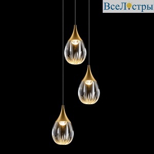 Подвесной светильник Delight Collection Stilla MD24001004-3A gold/clear