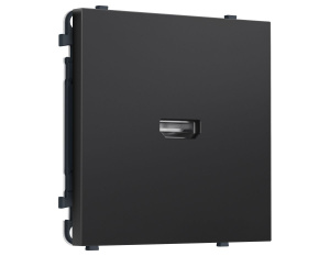 Комплект механизма розетки HDMI 2.1 SIGMA Черный матовый 30V/900MS 4K-120HZ 8K-60Hz QUANT PRO Ambrella Volt MS814030 (SP8140, PR223)
