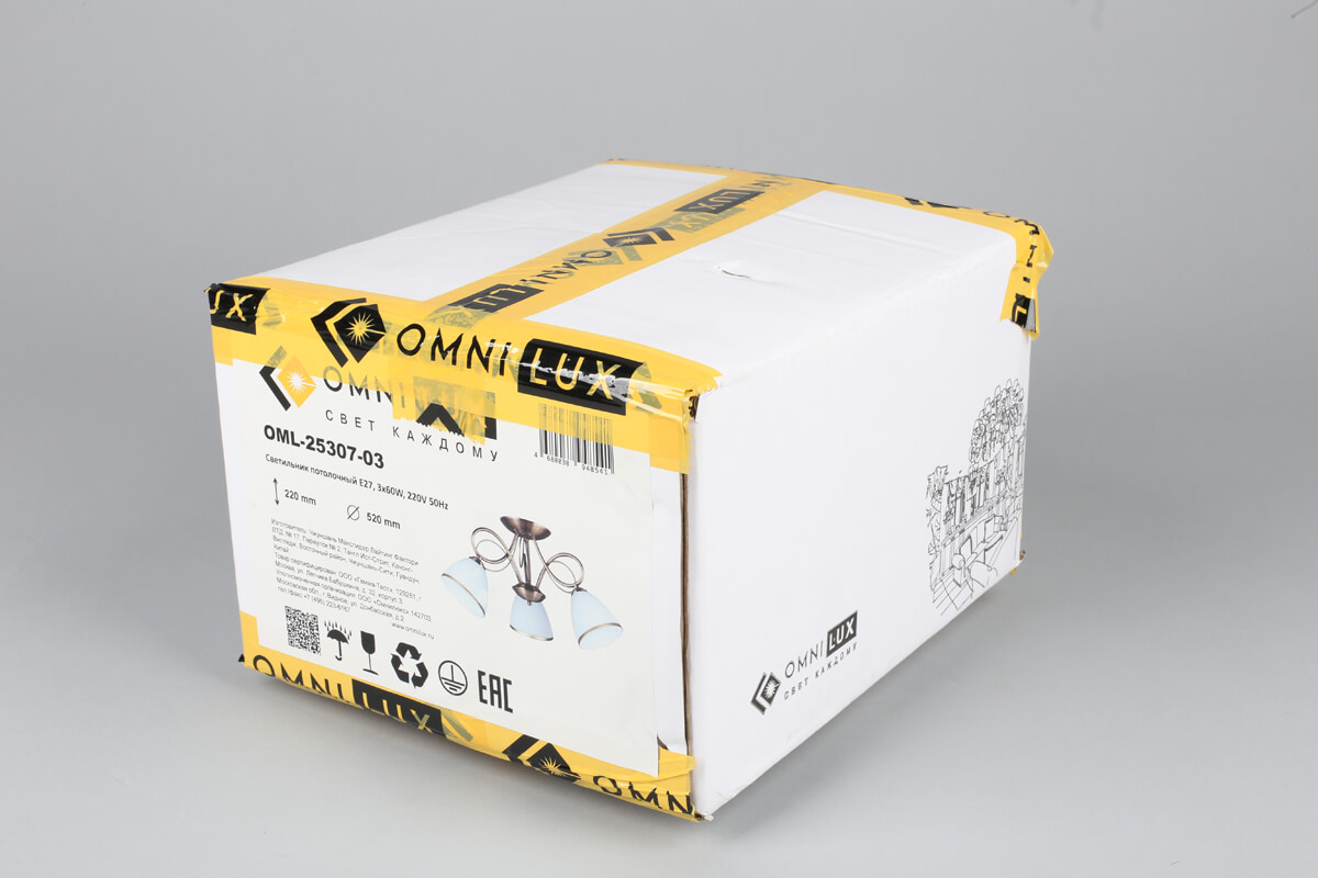 потолочная люстра omnilux alimini oml-25307-03