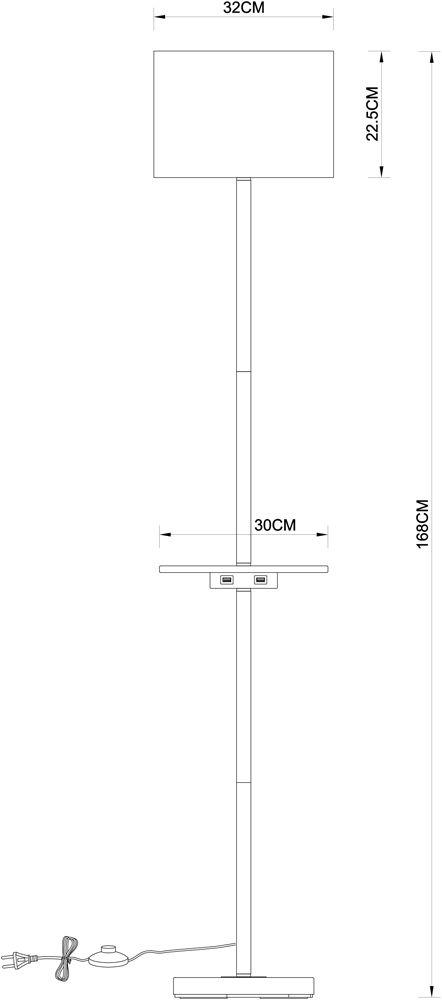 торшер arte lamp combo a4056pn-1wh