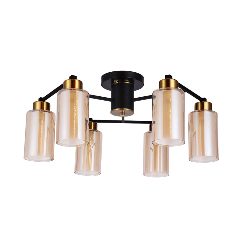 потолочная люстра arte lamp leo a7027pl-6bk