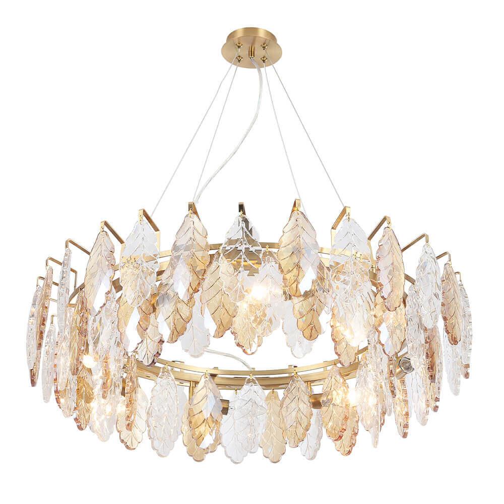 подвесная люстра crystal lux trevi sp8 brass