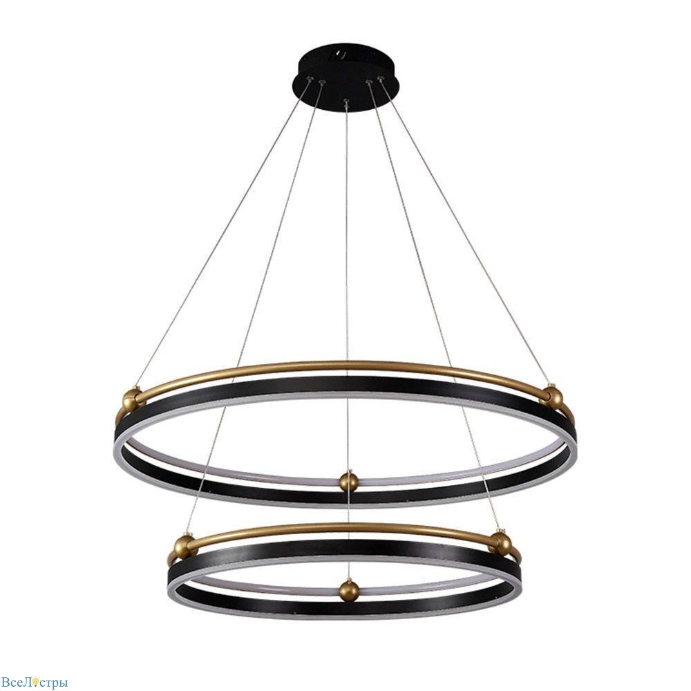 подвесной светодиодный светильник crystal lux fernando sp123w led black/gold