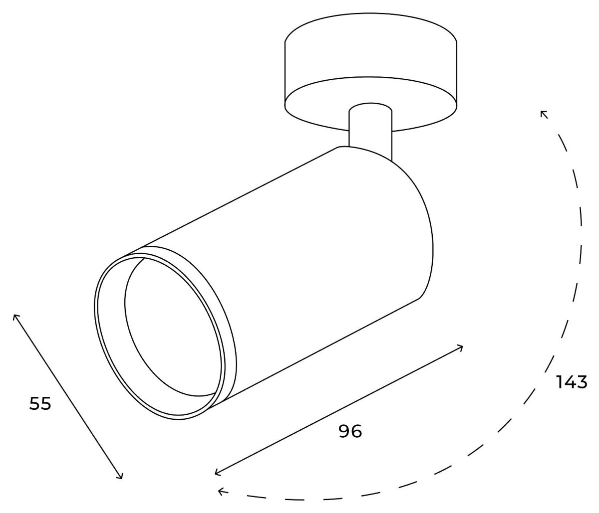 спот hesby lighting focus hsbl_0115