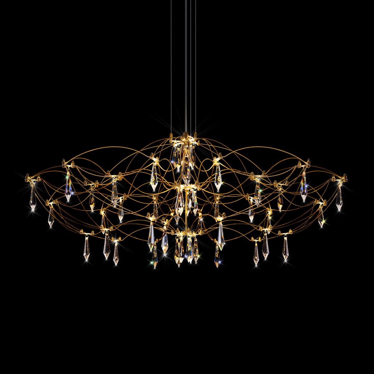 подвесная люстра loft it mira 10586/900 gold asfour