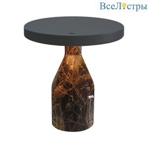 Настольная лампа Arlight SP-CROOD-TAB-R22.5x24-7W Warm3200-MIX (CF-BK, 140 deg, 230V) (IP20, Мрамор) 061771