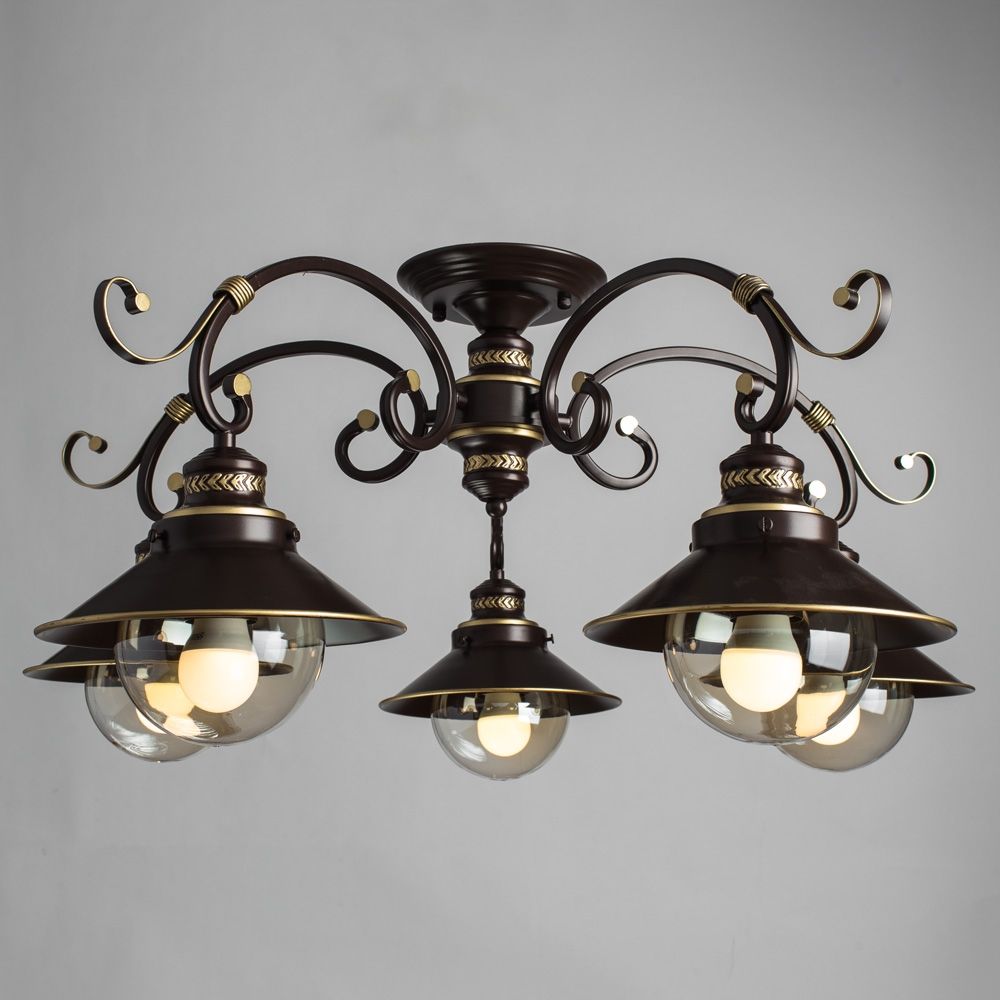 потолочная люстра arte lamp 7 a4577pl-5ck