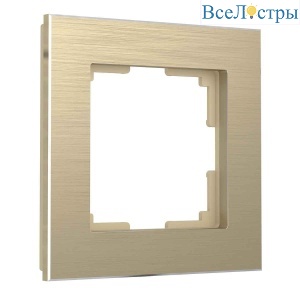 Рамка Werkel Aluminium на 1 пост шампань алюминий W0011711 4690389158001