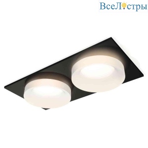 Комплект встраиваемого светильника Ambrella light Techno Spot XC7636044 SBK/FR черный песок/белый матовый (C7636, N7165)