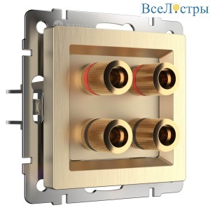 Акустическая розетка Werkel шампань рифленый W1185010 4690389160646