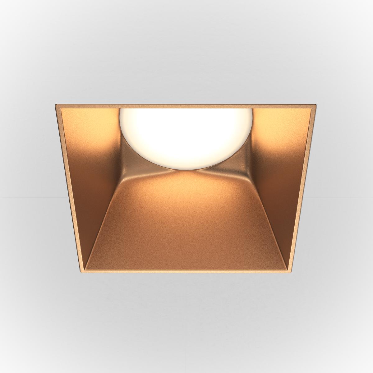 встраиваемый светильник maytoni technical share dl051-01-gu10-sq-wmg