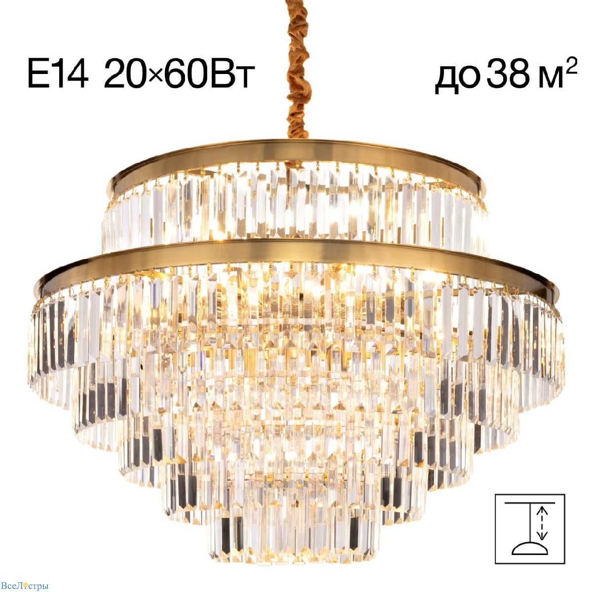 подвесная люстра citilux ricky cl314273