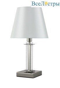 Настольная лампа Crystal Lux Nicolas NICOLAS LG1 NICKEL/WHITE