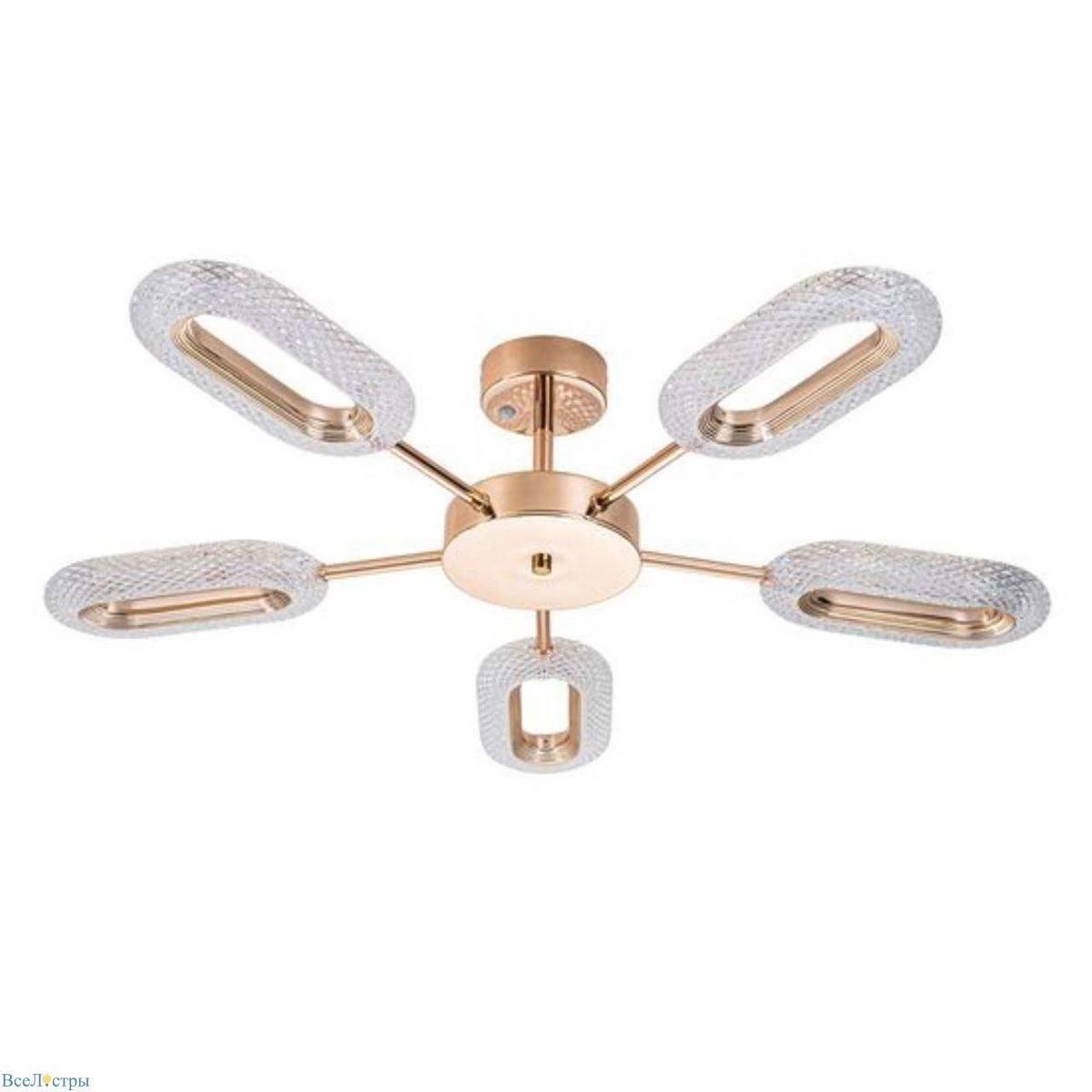 потолочная светодиодная люстра arte lamp ovale a2489pl-5go
