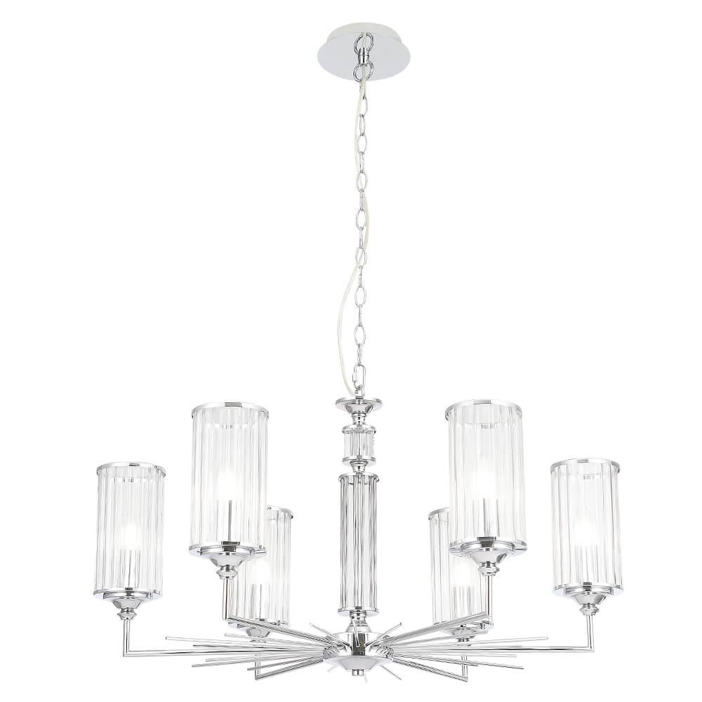 подвесная люстра crystal lux gloria sp6 chrome
