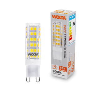 Светодиодная лампа WOLTA 7Вт 4000K G9 кукуруза матовая WSTD-JCD-7W4KG9-C