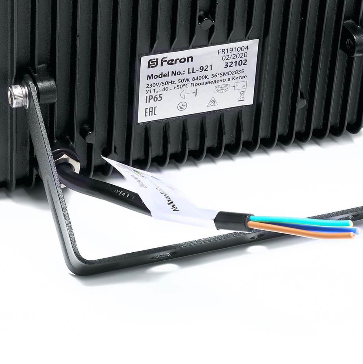 светодиодный прожектор feron ll921 50w 32102