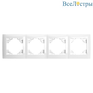 Рамка четырехместная Stekker PFR00-9014-01 Эрна Элегант 49659