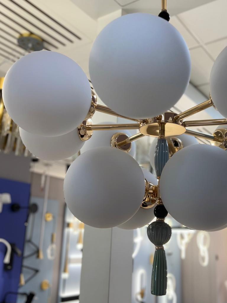 подвесная люстра odeon light exclusive palle 5405/9