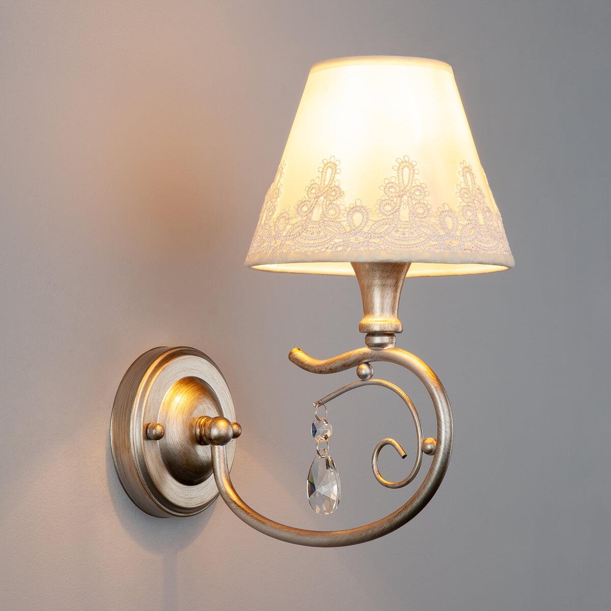 бра eurosvet incanto 60069/1 серебро