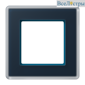 Рамка одноместная Jung AV581GLMNB