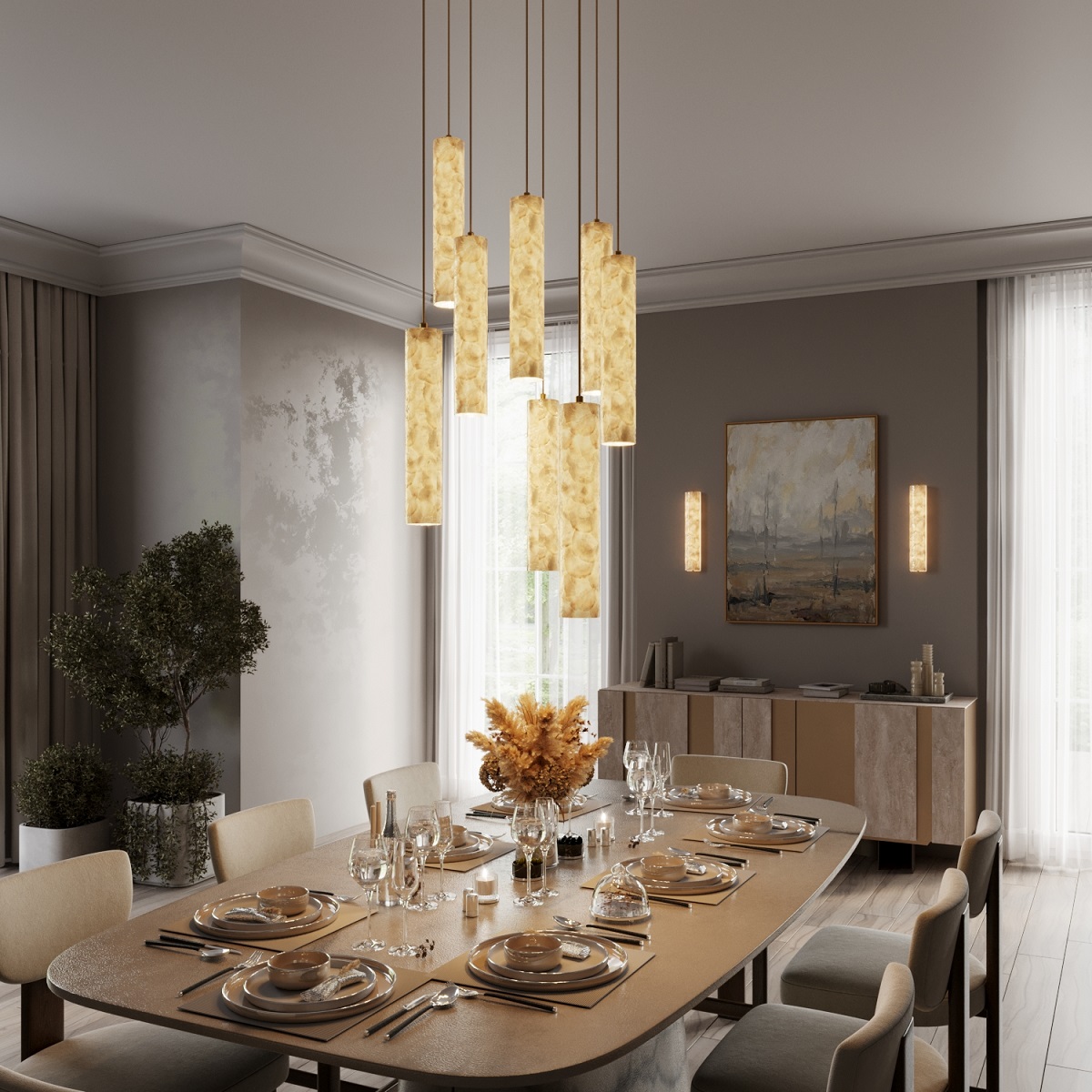 подвесной светильник odeon light ecodesign seashell 7199/8l