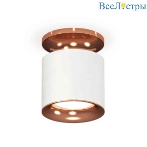 Комплект накладного светильника Ambrella light Techno Spot XS7401142 SWH/PPG белый песок/золото розовое полированное (N7930, C7401, N7015)
