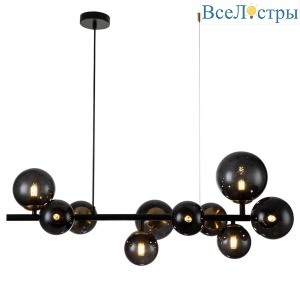 Подвесная люстра Indigo Molecola 11018/10P Black V000196