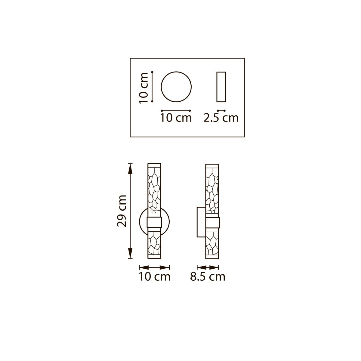 бра lightstar acrile 737662