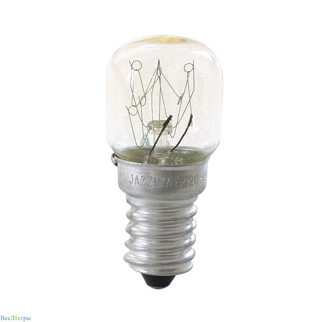 лампа накаливания для духовки jazzway e14 15w 2700k прозрачная 3329136