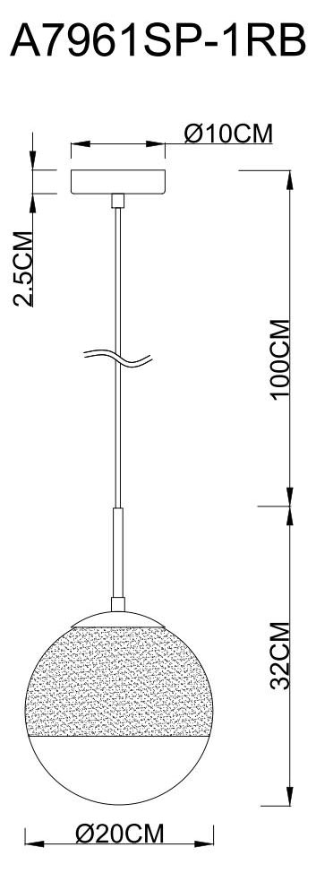 подвесной светильник arte lamp jupiter copper a7961sp-1rb
