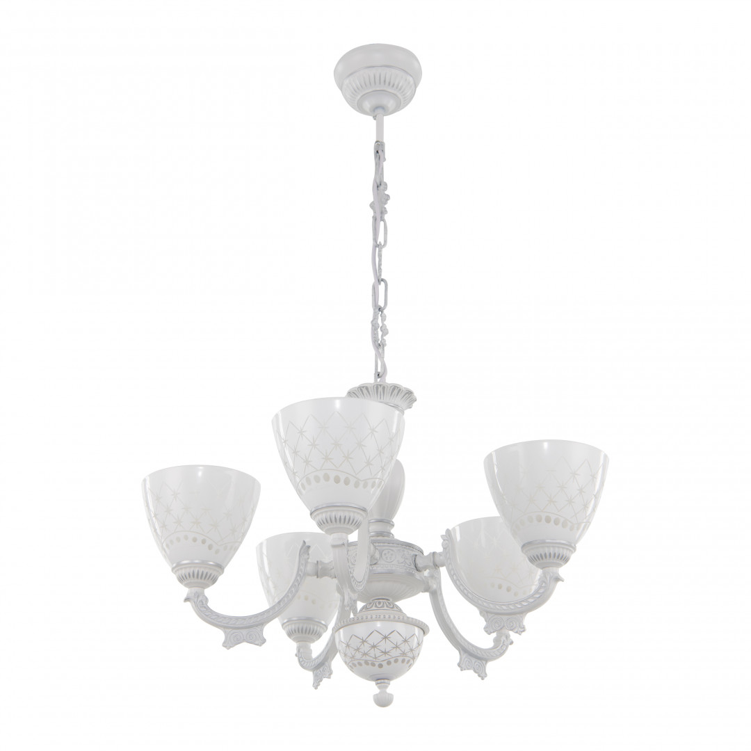 подвесная люстра arte milano 343837/5 wt+sl