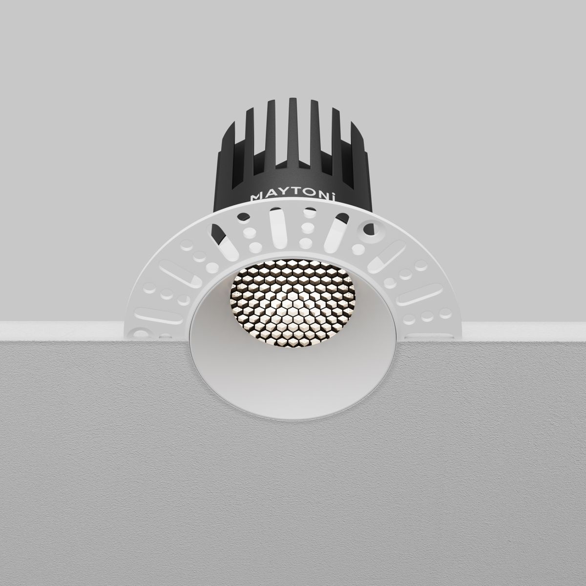 встраиваемый светильник maytoni dip dl121-15w-4k-trs-w