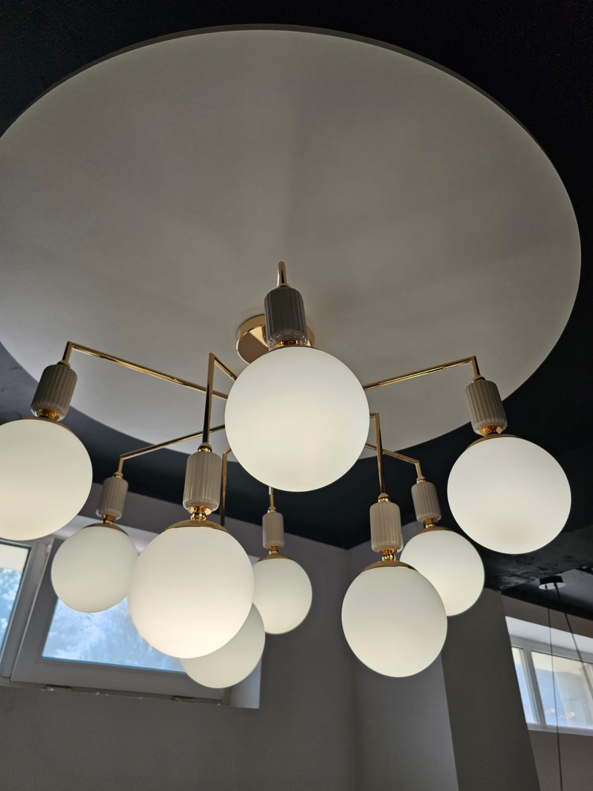 люстра на штанге lumion vivien 6580/9c
