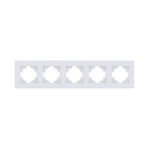 Рамка 5-постовая, белый Kollinger Eleganz Acryl EA5WH