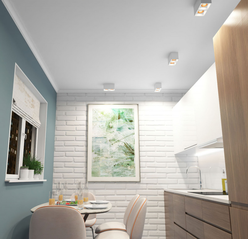накладной светильник denkirs dk3085-wh+br