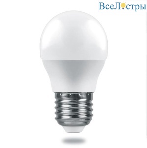 Лампа светодиодная Feron E27 9W 6400K Матовая LB-1409 38082