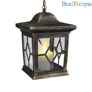 Подвесной светильник на солнечных батареях (10227) Uniel USL-S-180/PT220 Bronze lantern