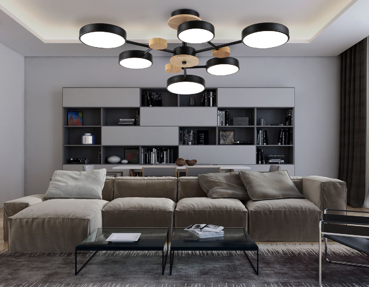 люстра на штанге ambrella light linetech comfort fl4863