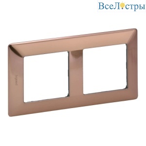 Рамка 2-постовая Legrand Valena Life Медь 754162